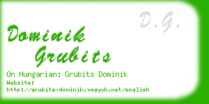 dominik grubits business card